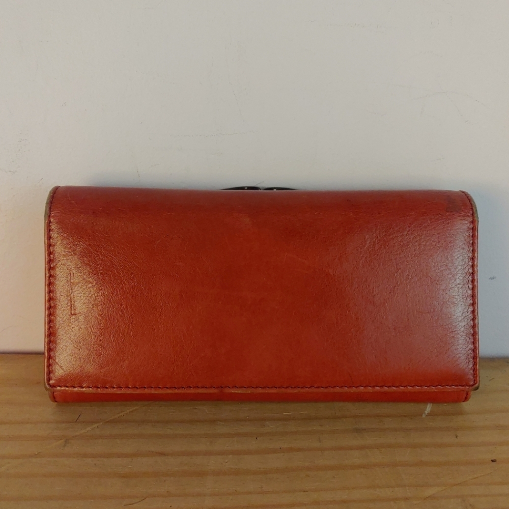 Danier red leather wallet